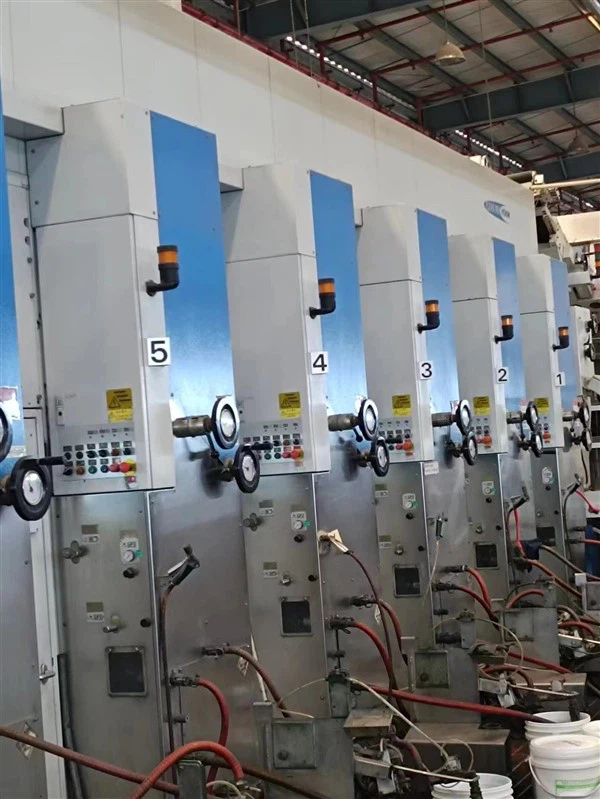 Úsáidte Bobst Bottom Printing Vision 160 Printéir Cúig Dath